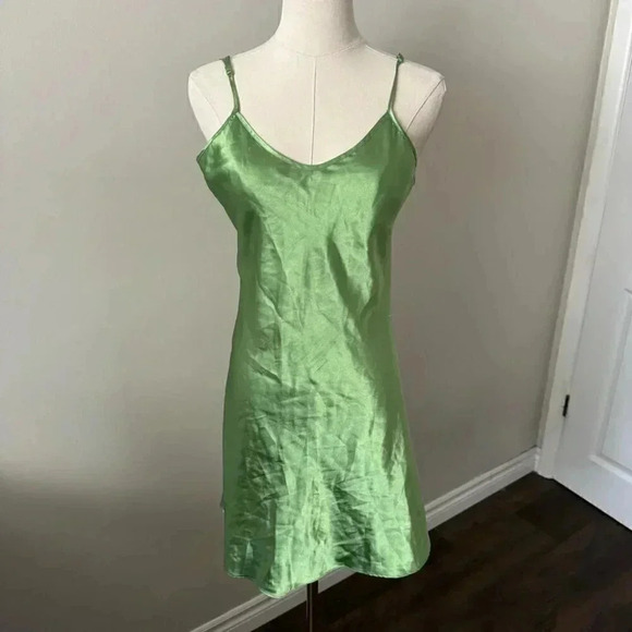 Vintage peridot tinkerbell slip dress S - Picture 2 of 7